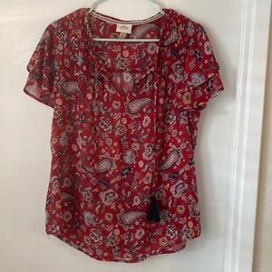 Knox Rose short sleeve blouse medium